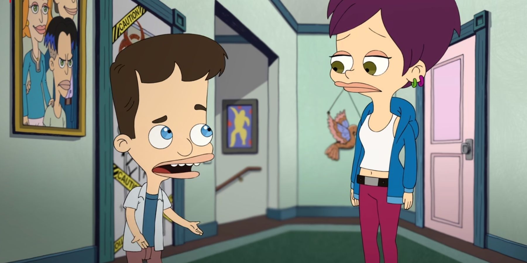 Nick Birch and Tallulah Levine in The Head Push episode of Big Mouth