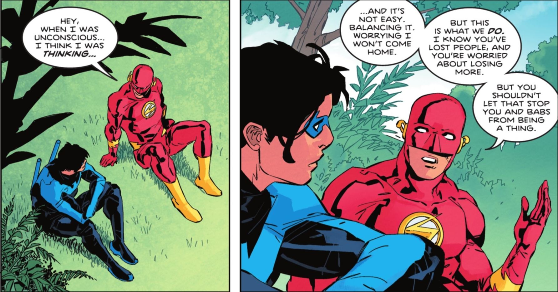 Nightwing and Flash Love Triangle 1 DC Comics