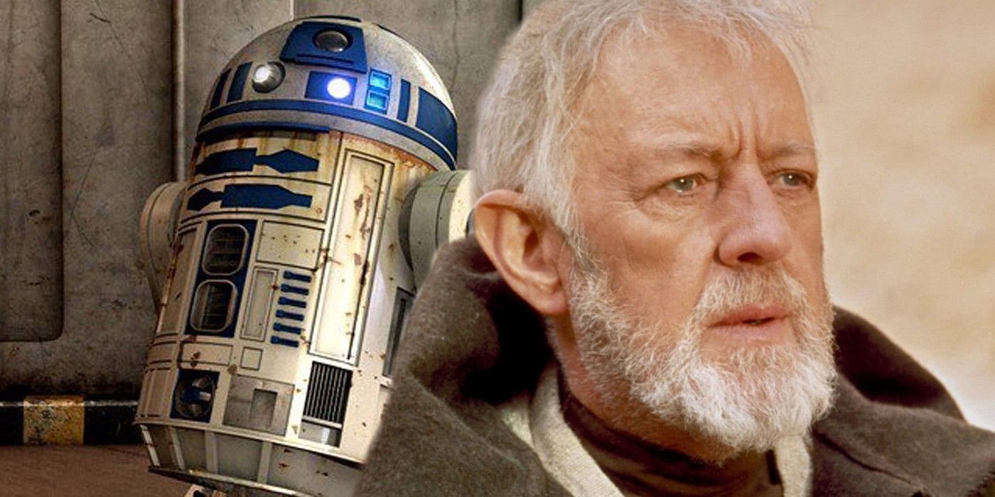 Obi-Wan Kenobi in A New Hope with R2-D2