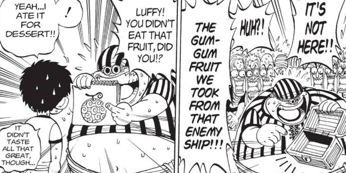 One Piece chapter 1 luffy eats devil fruit