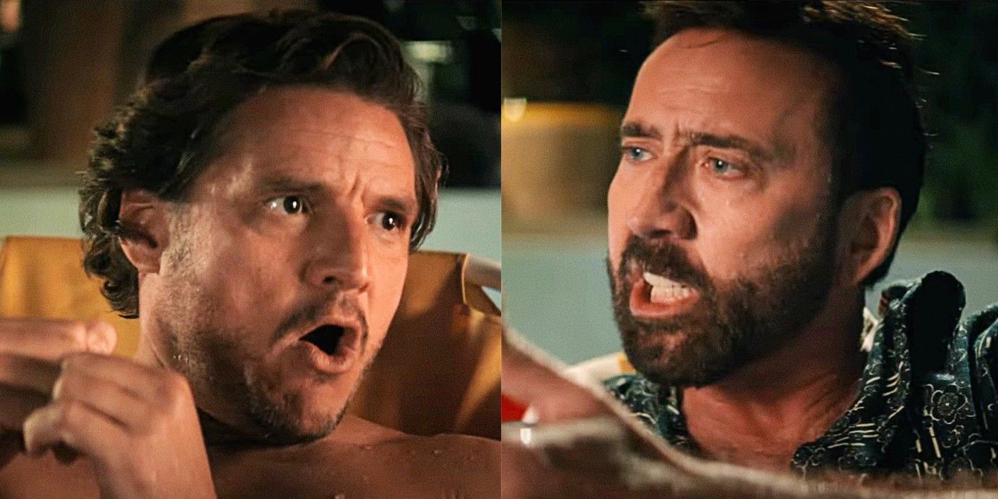 Pedro Pascal and Nicolas Cage in Massive Talent deleted scene