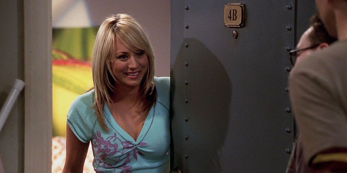 Penny opening the door in The Big Bang Theory Cropped