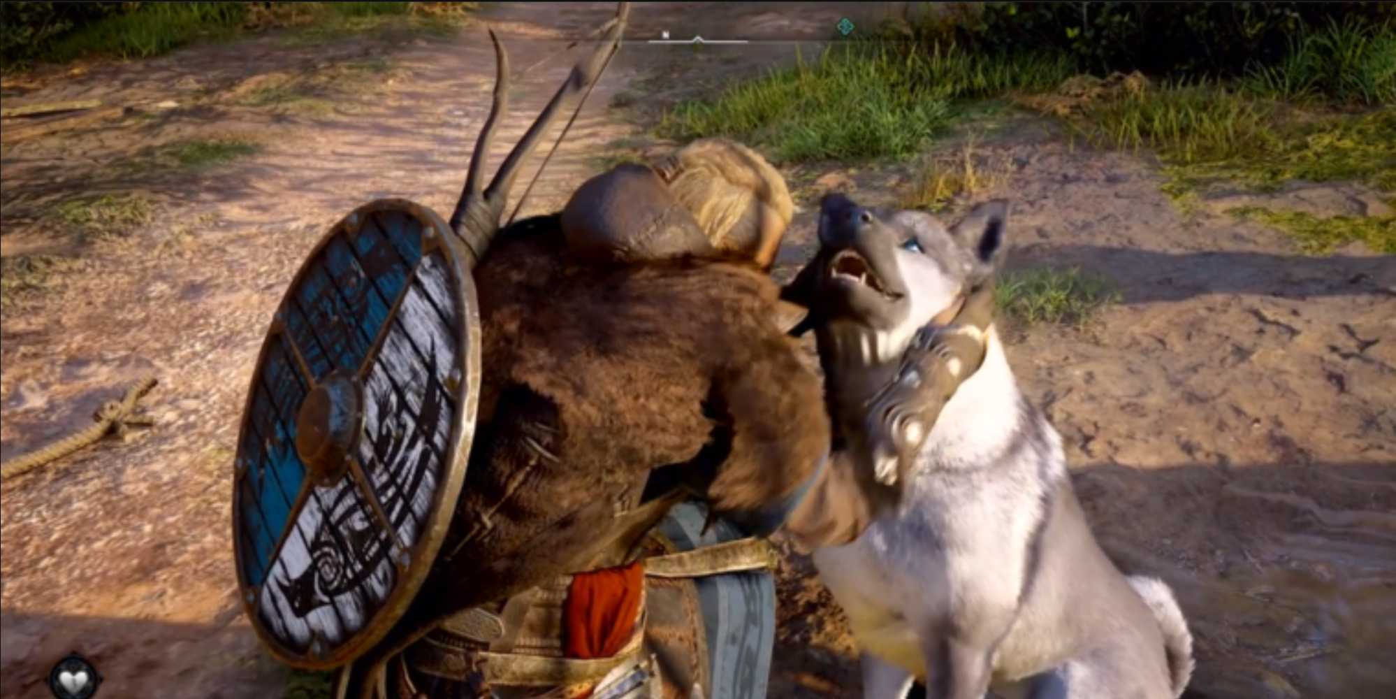 Petting the Dog in Assassins Creed Valhalla