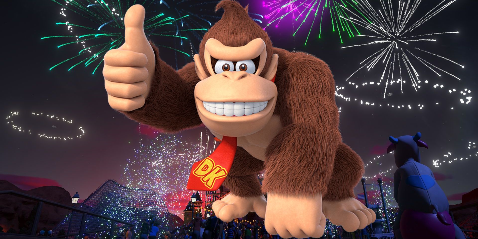 Planet Coaster Screenshot with Donkey Kong
