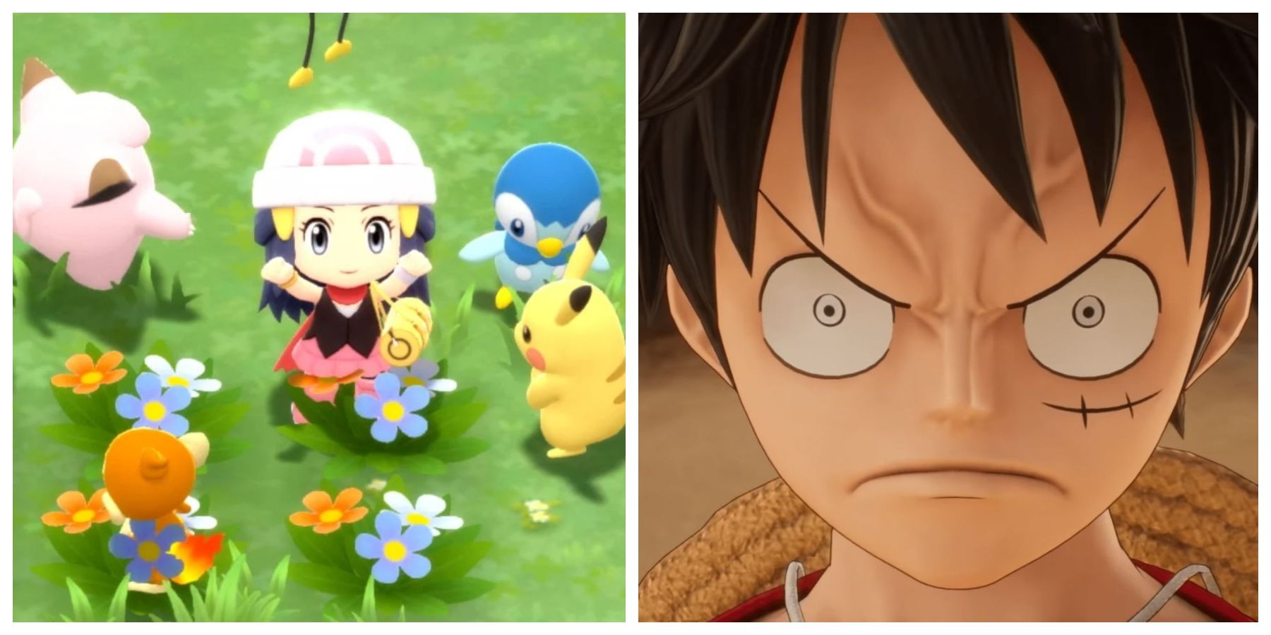 Pokémon BDSP Shows How Bad A One Piece JRPG Could Be - One Piece Odyssey and Pokémon Brilliant Diamond Shining Pearl