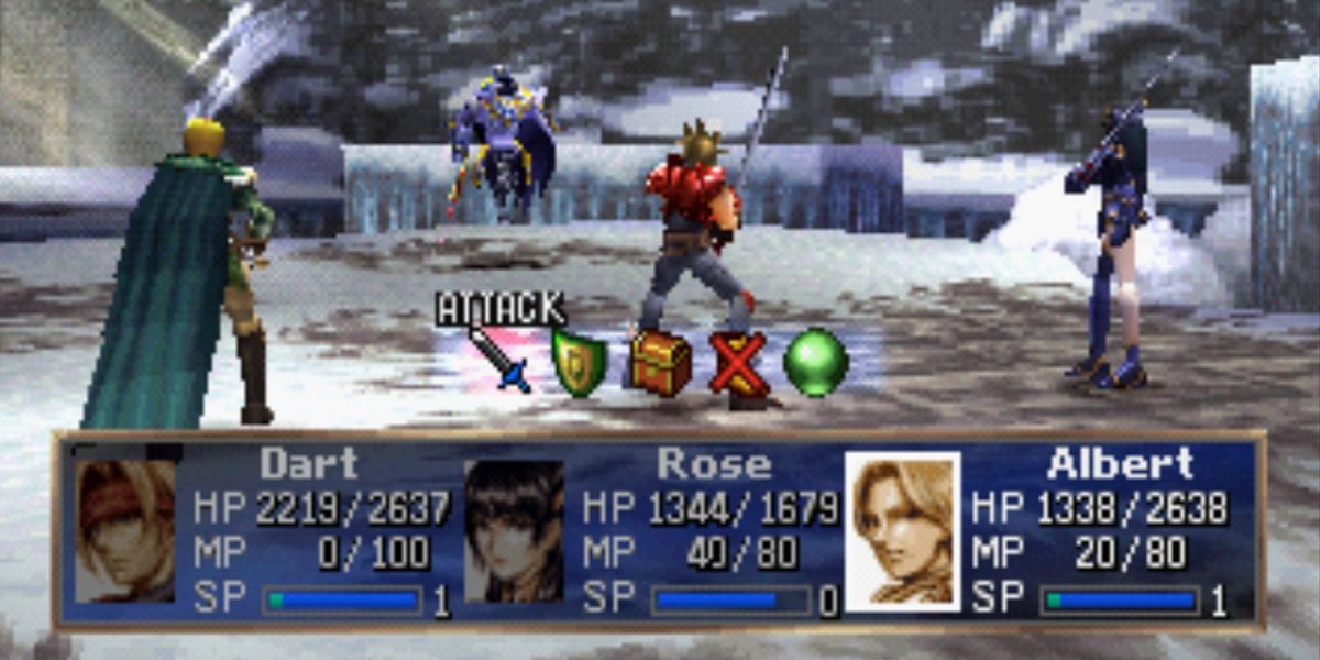 The Polter Armor Fight in Legend of Dragoon