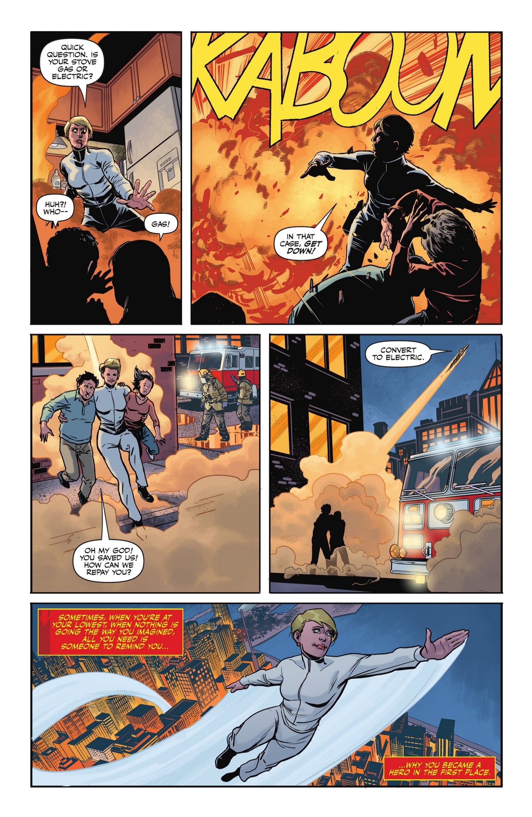 Power Girl becomes a hero again