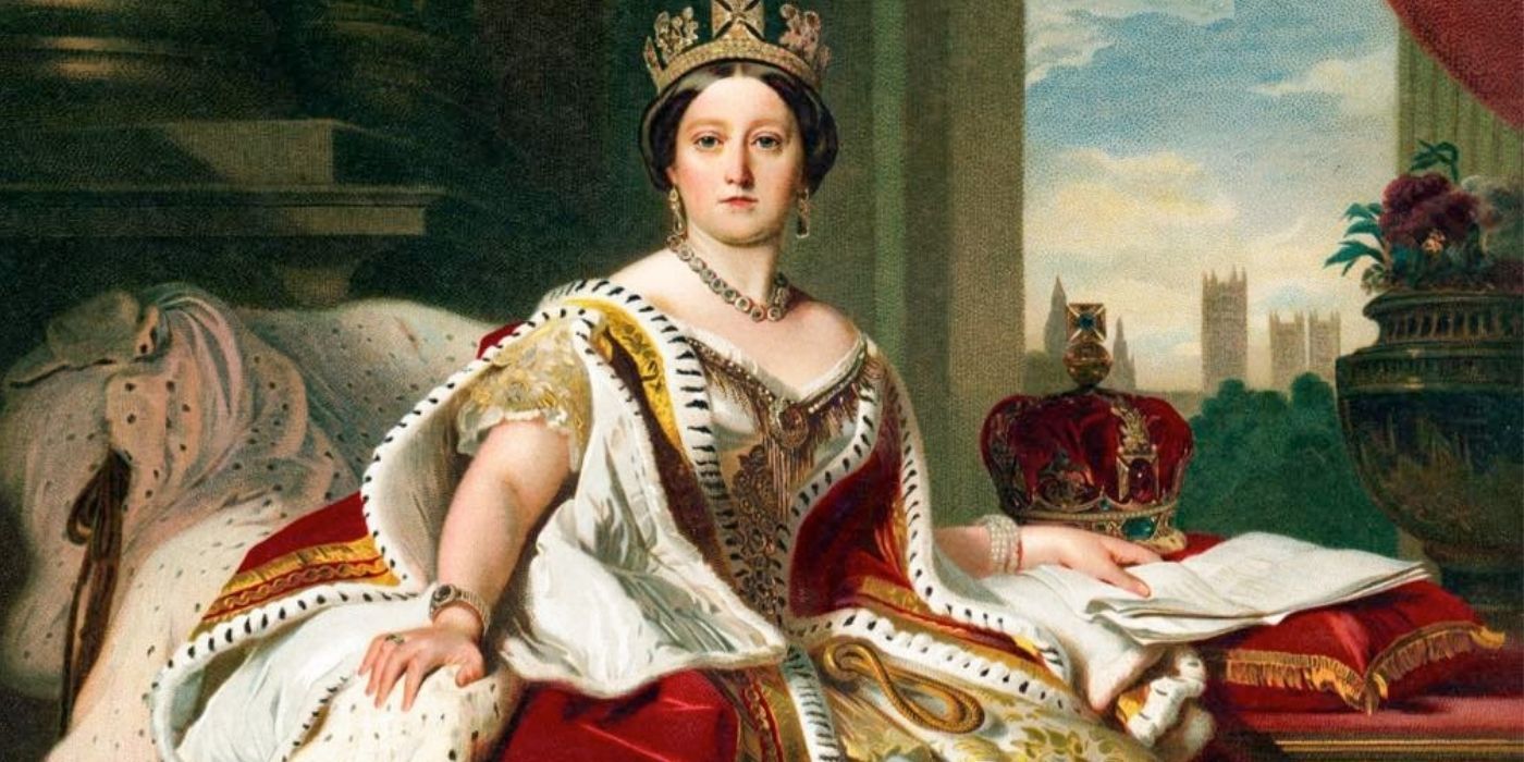 A portrait of Queen Victoria