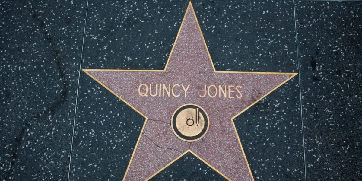 Quincy Jones' star on Hollywood Boulevard