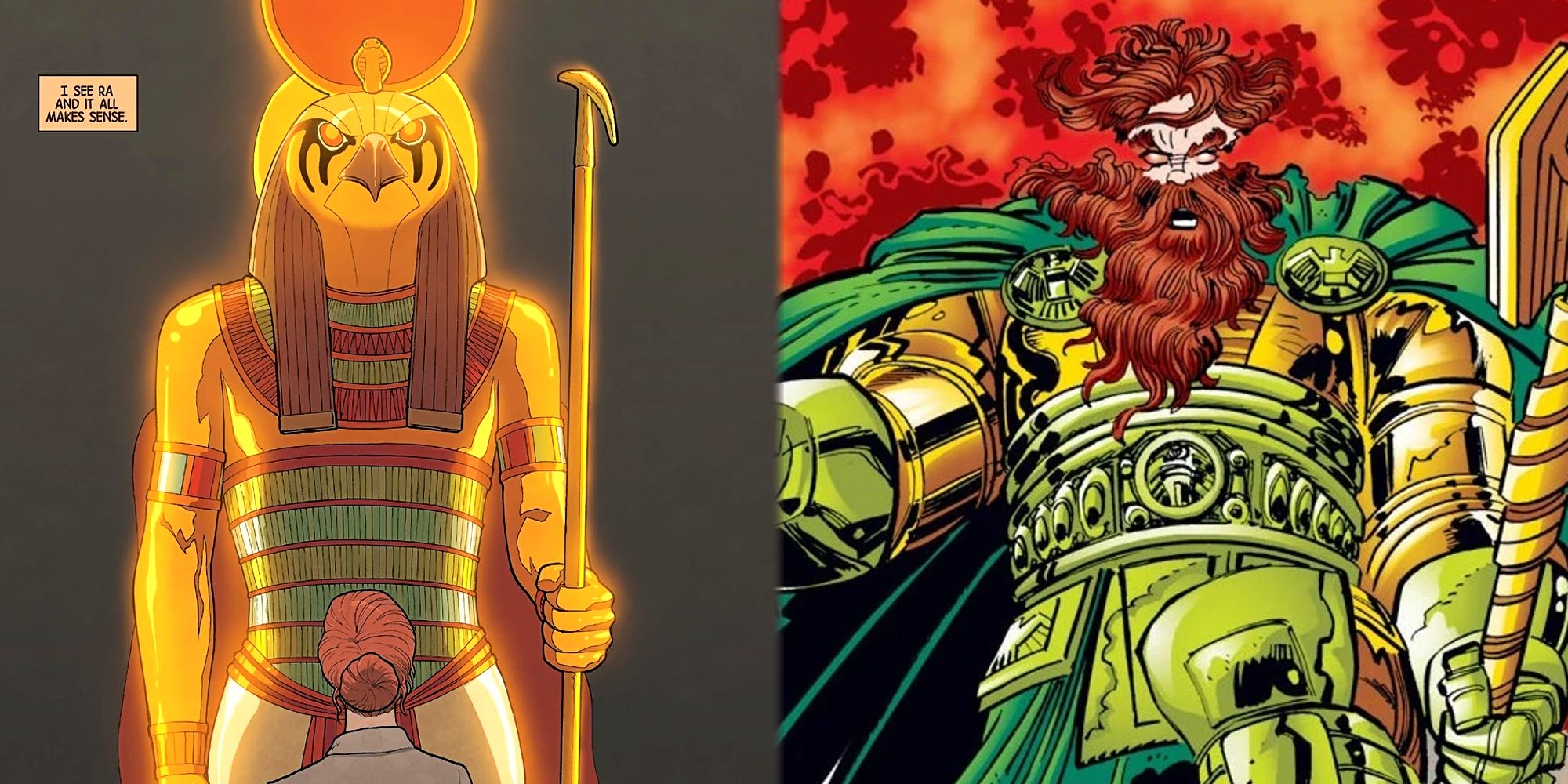 Ra and Zeus in Marvel Comics