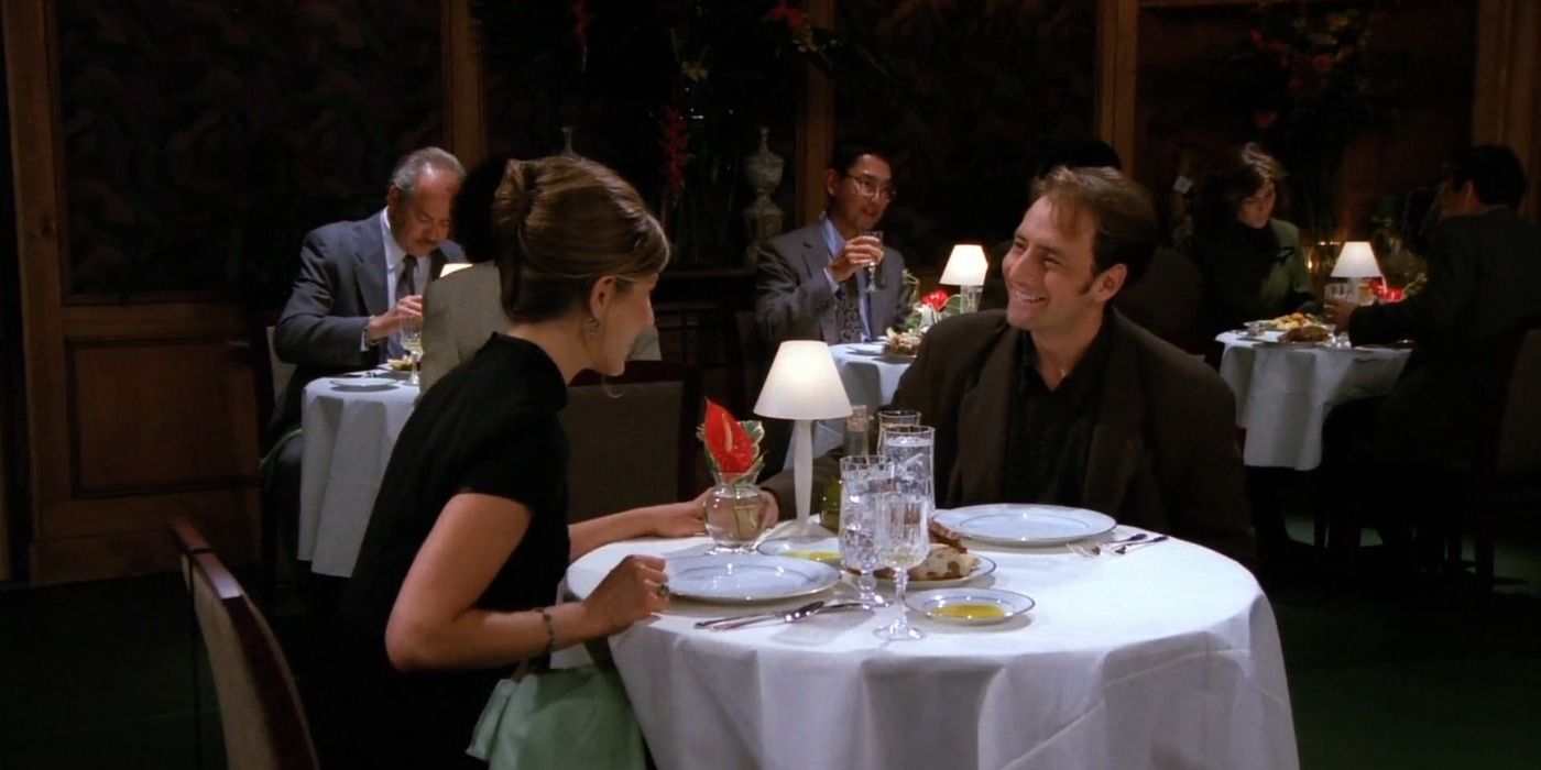 Rachel and Michael in a restaurant in Friends