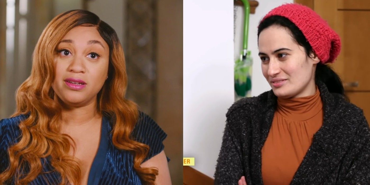 90 Day Fiance Before the 90 Days Memphis and Rawia in side by side images
