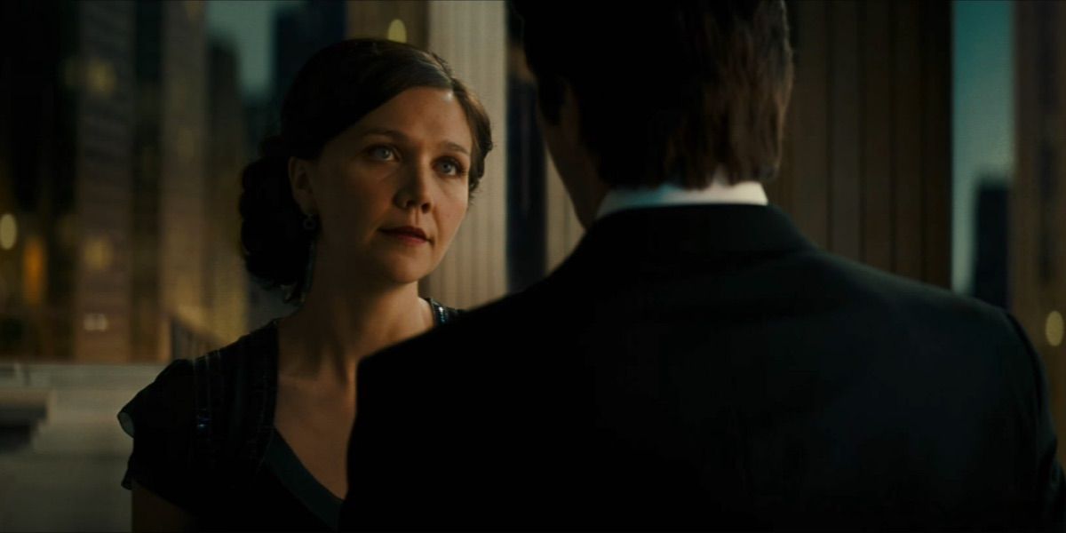 Rachel Dawes speaks to Bruce Wayne from the Dark Knight 