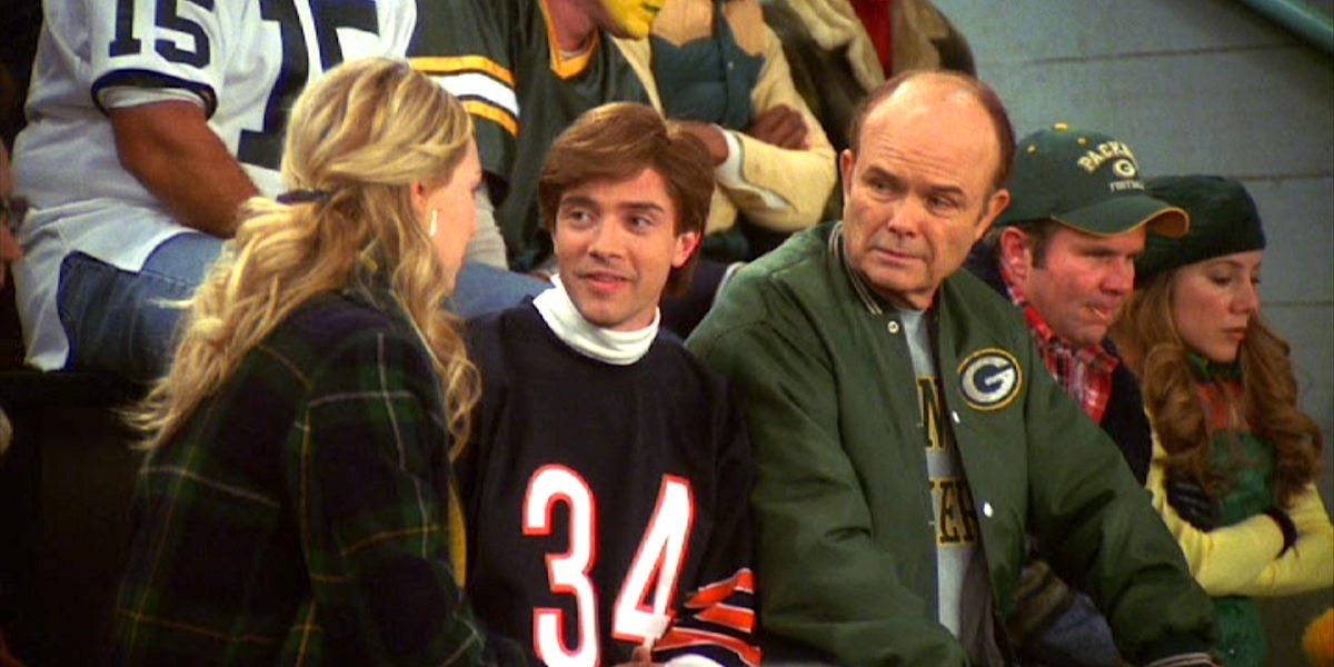 Red, Eric, and Donna at the Packers game
