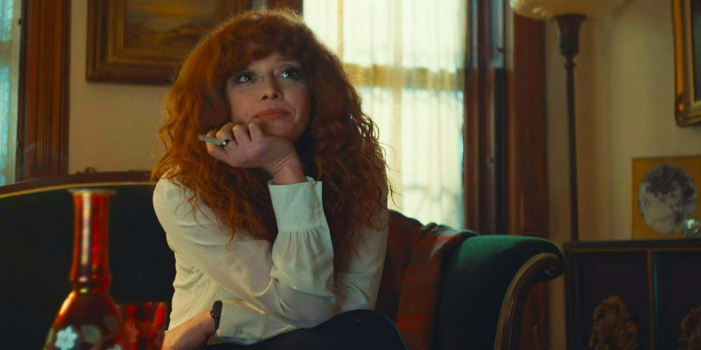 Nadia sitting in Russian Doll.