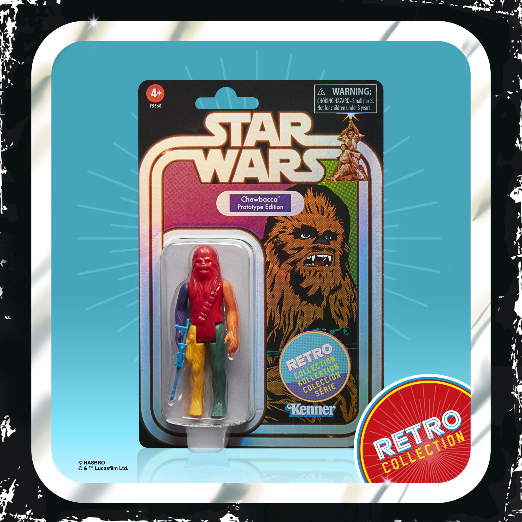 STAR WARS RETRO COLLECTION 3.75-INCH CHEWBACCA PROTOTYPE EDITION Figure (Package)