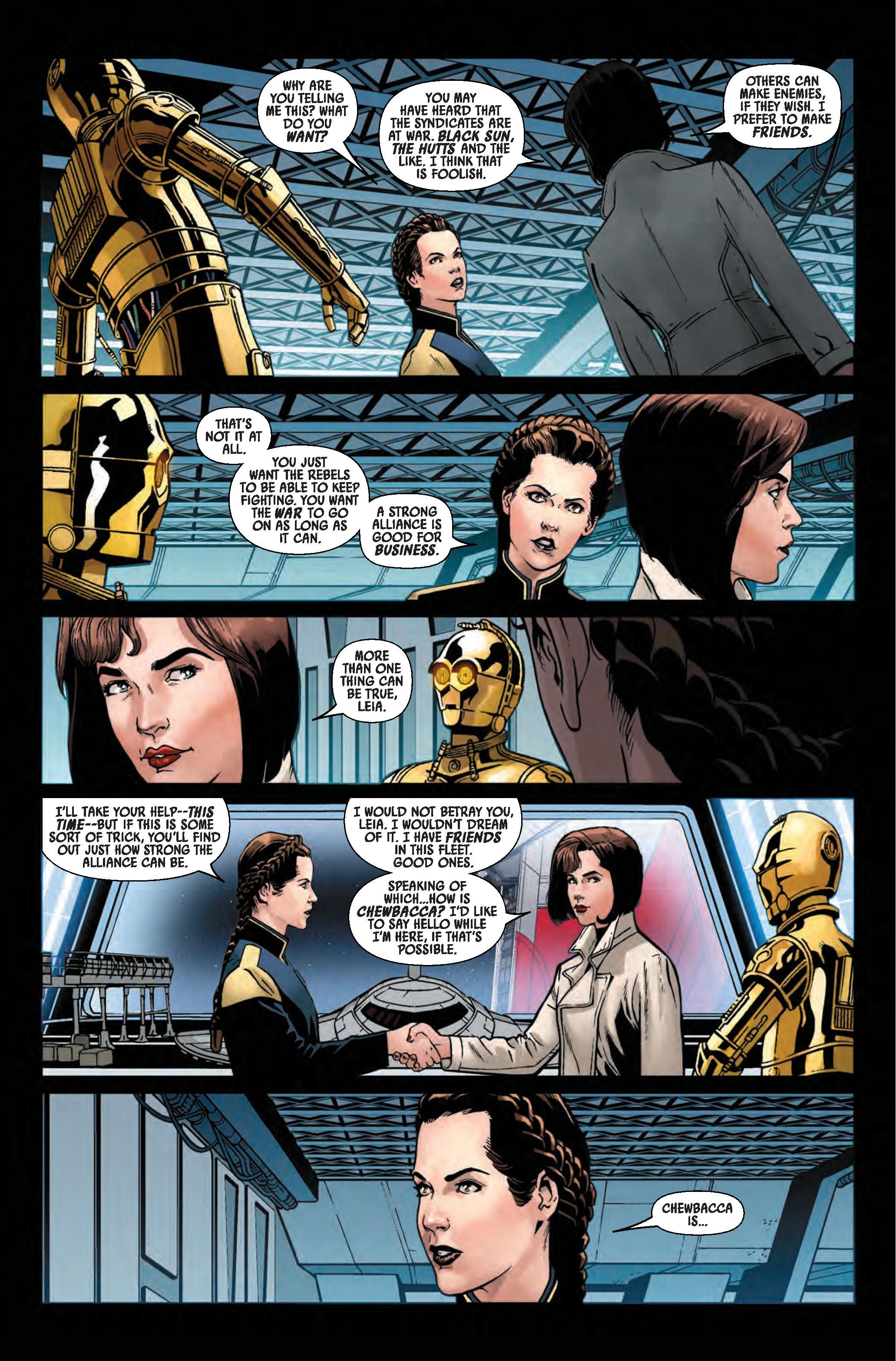 Qi&rsquo;ra and Leia form alliance