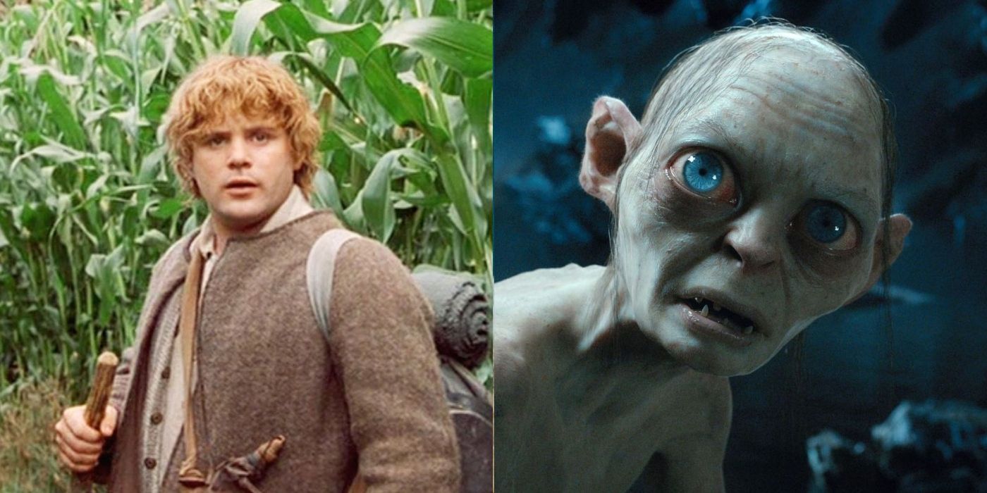Samwise Gamgee and Gollum in Lord of the Rings