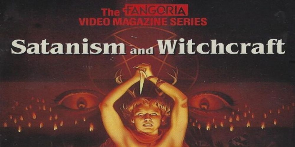 Cover image from the 1986 VHS documentary Satanism and Witchcraft