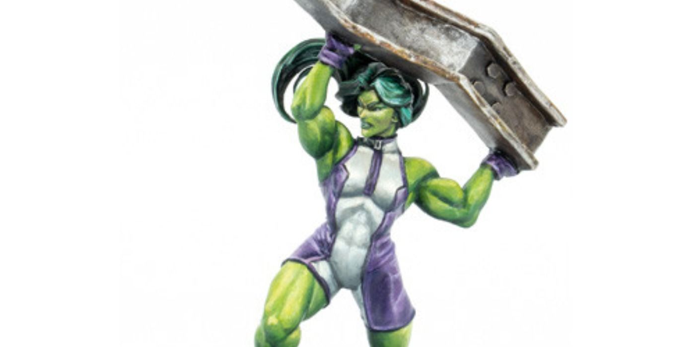 She-Hulk's figure in Marvel Crisis Protocol