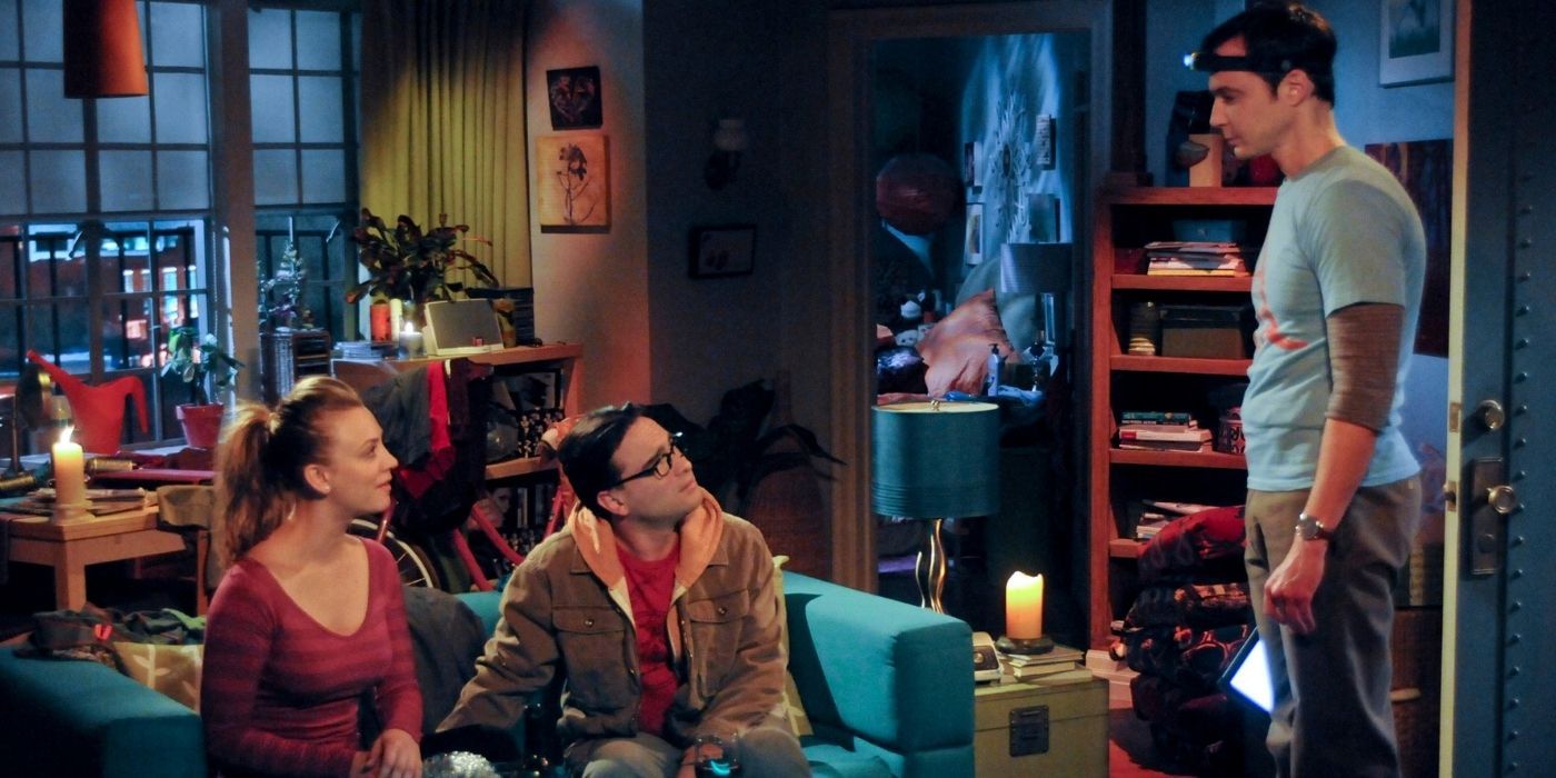 Sheldon and Leonard talk at Penny's apartment on TBBT