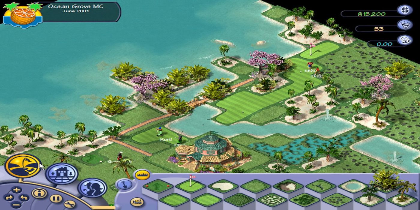 A screenshot from the game Sid Meier's SimGolf