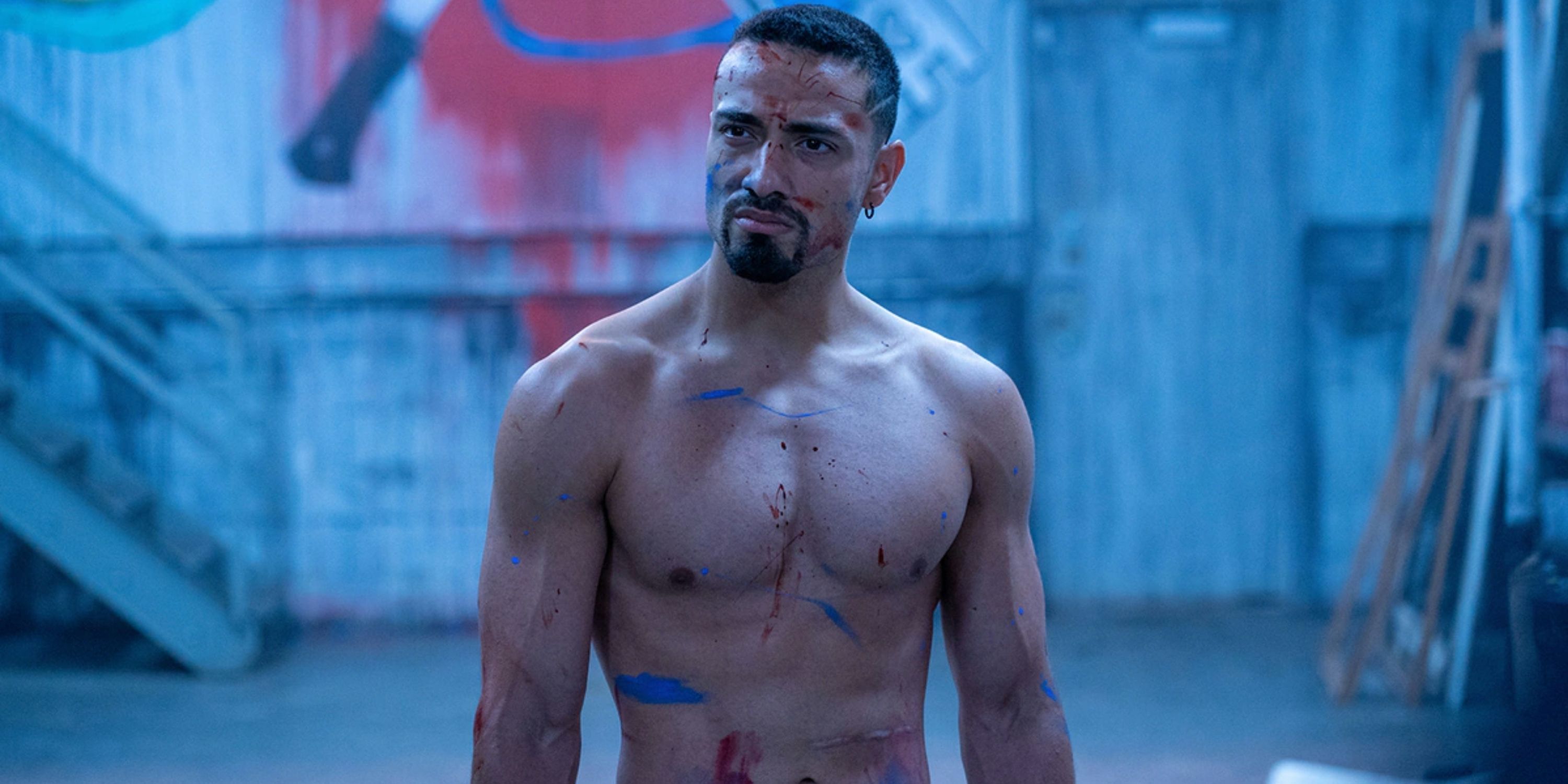 Freddy Miyares as Skel after a fight in DMZ