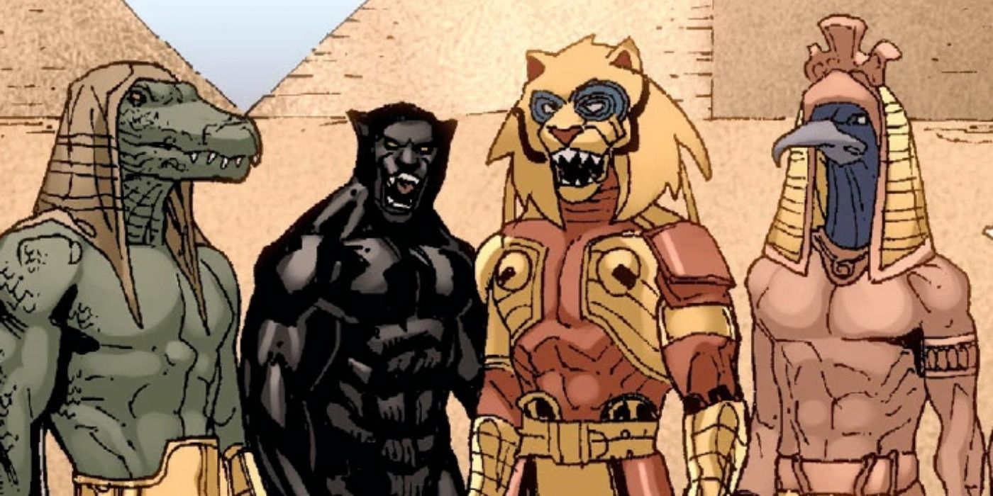 Sobek appears with other Egyptian gods in Marvel Comics.