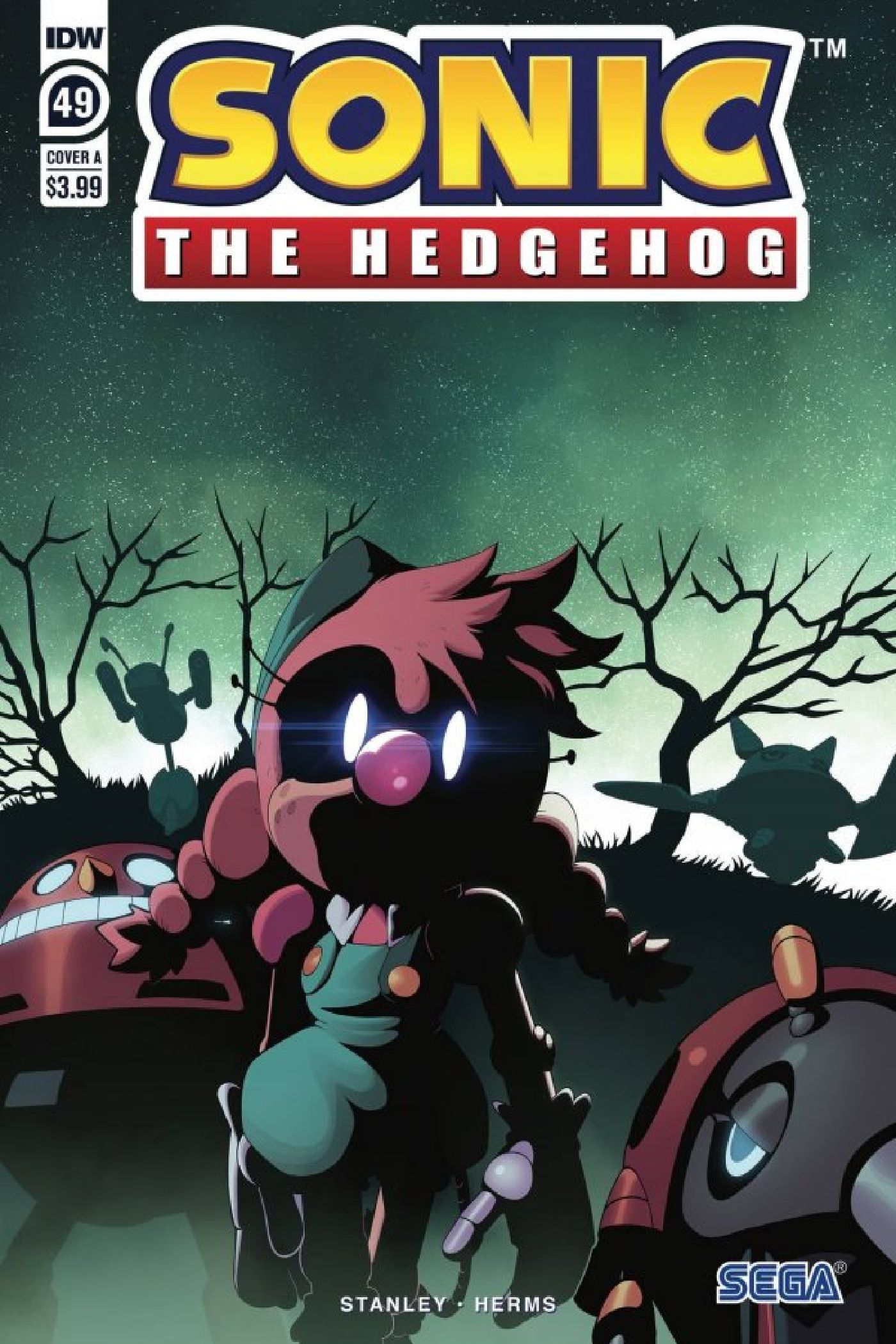 Cover of Sonic #49 featuing Belle.