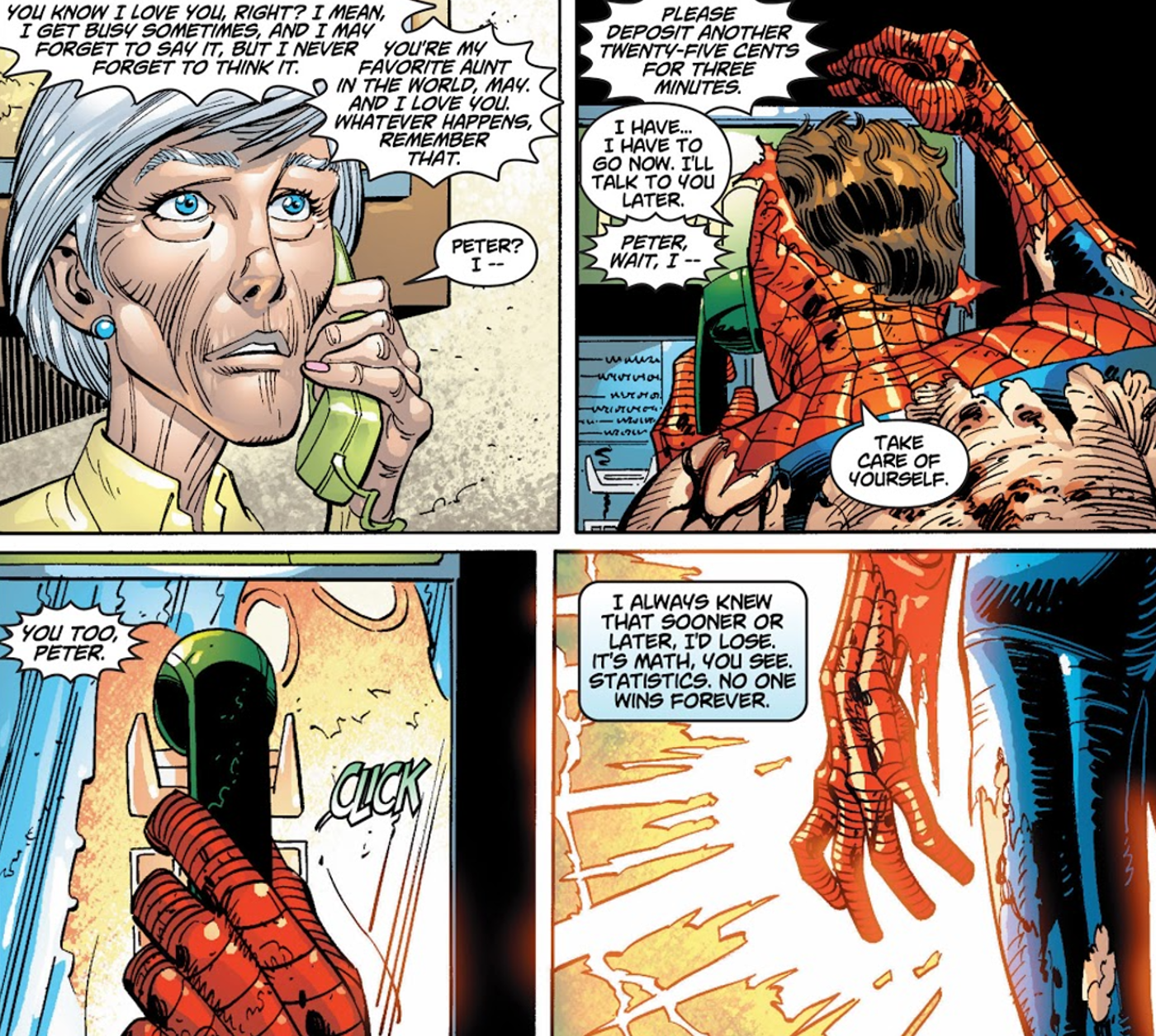 Spider MANS Last words to aunt may morlun