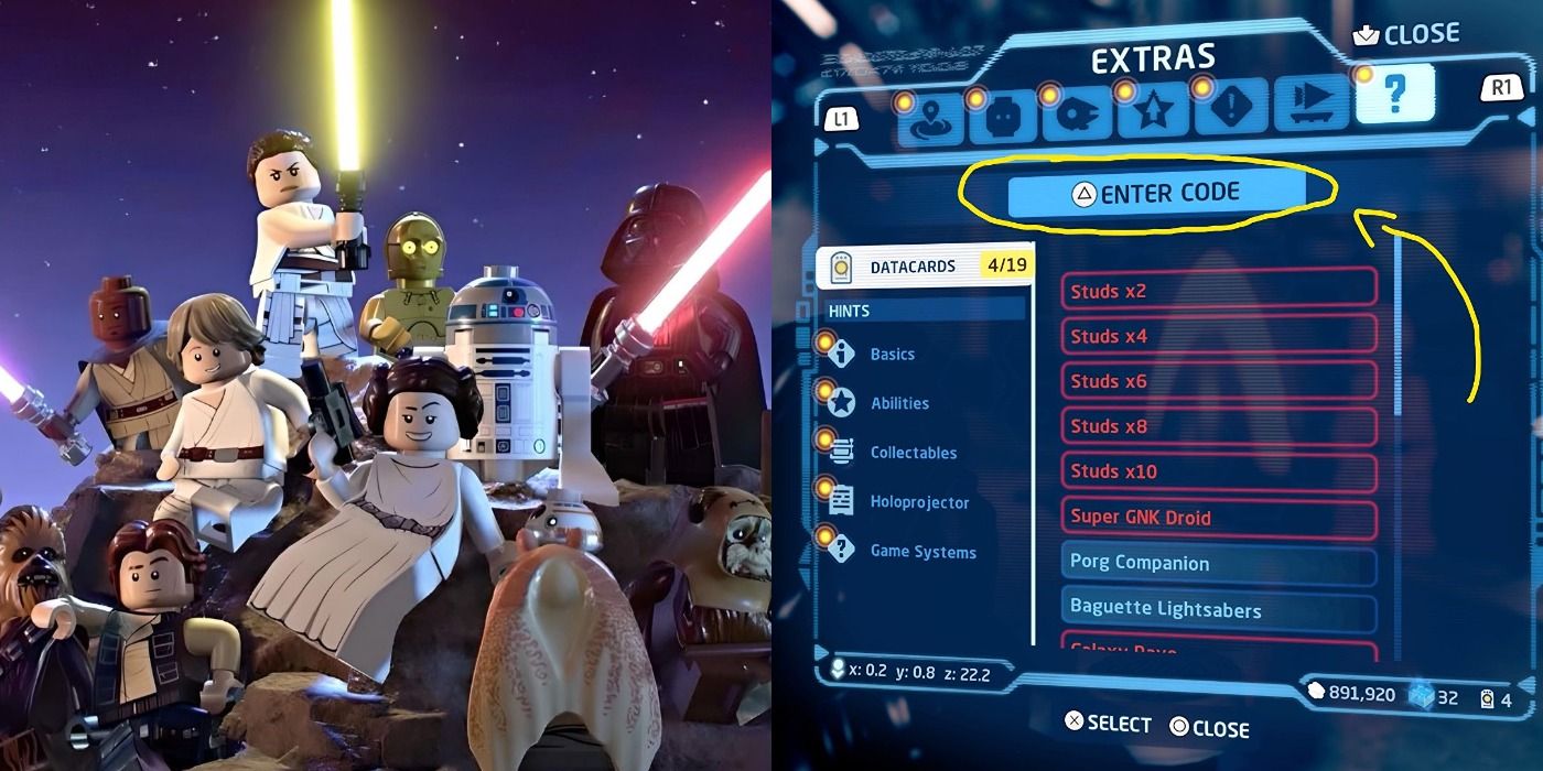 All the Lego Star Wars: The Skywalker Saga unlock codes you'll