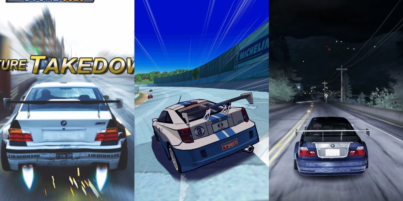Split image of Takedown 3, Auto Modellista, and Need For Speed California