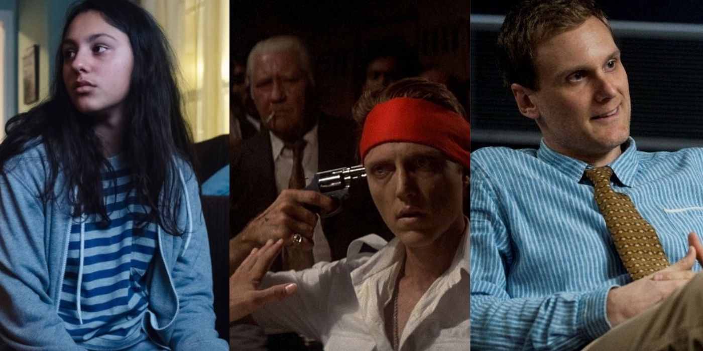 Split images of stills from Share, The Deer Hunter, and Spy