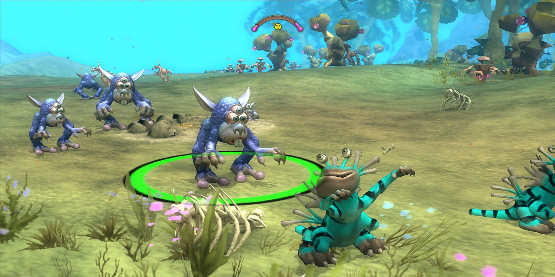 A screenshot of the 2008 video game Spore.