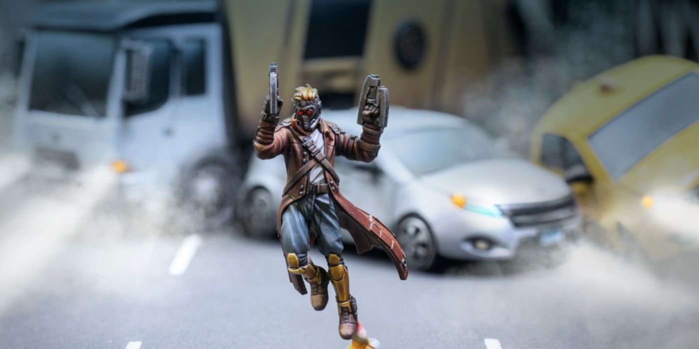 Star-Lord's figure in Marvel Crisis Protocol