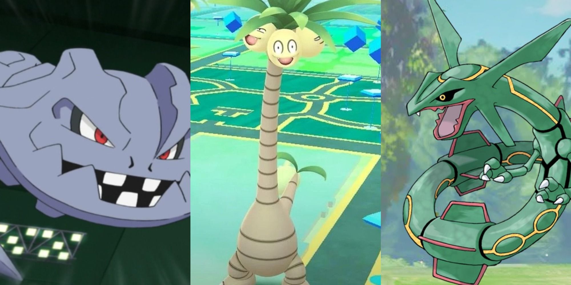 Largest Legendary Pokemon   Steelix Alolan Exeggutor Rayquaza Pokemon 