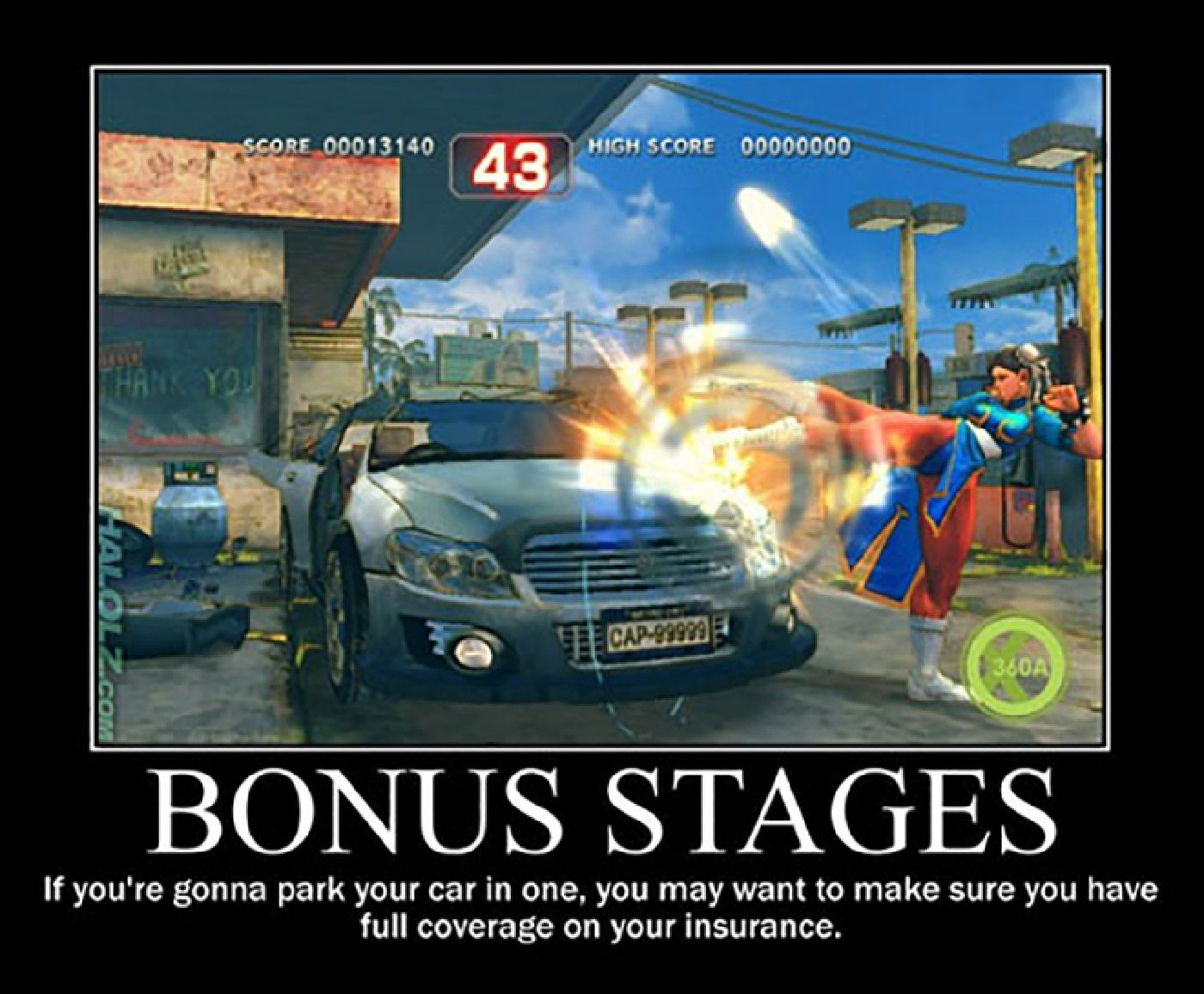 A Street Fighter meme about Bonus Stages