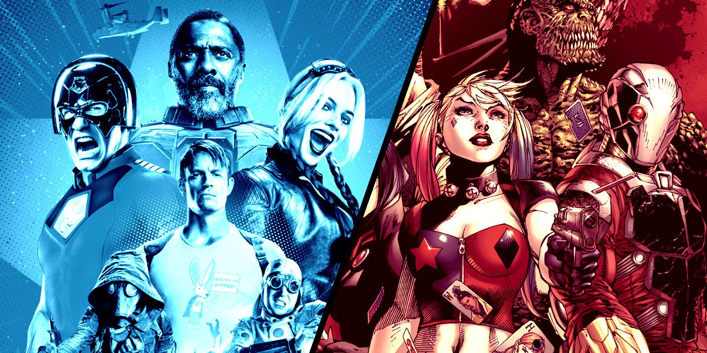 The Suicide Squad in the comics Vs the DCUE version.