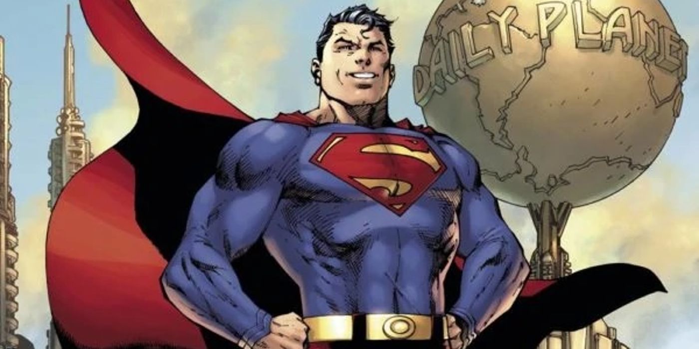 Superman Standing in Metropolis