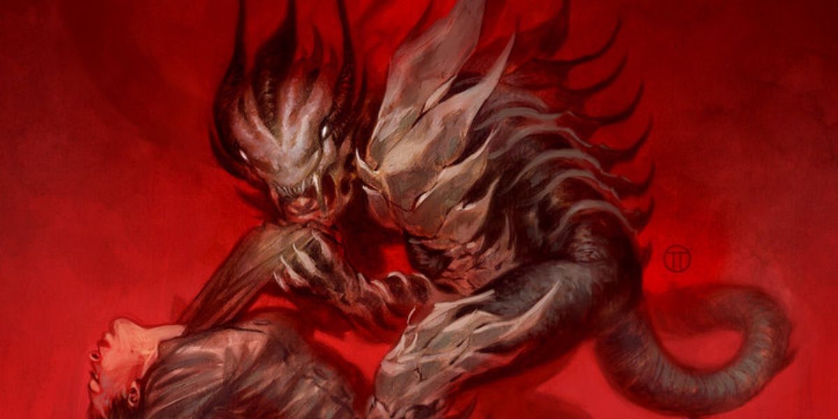 Blight holds a victim from Swamp Thing