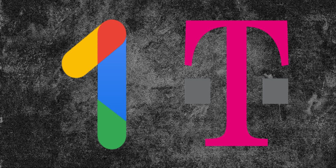 T-Mobile and Google One logo on custom background