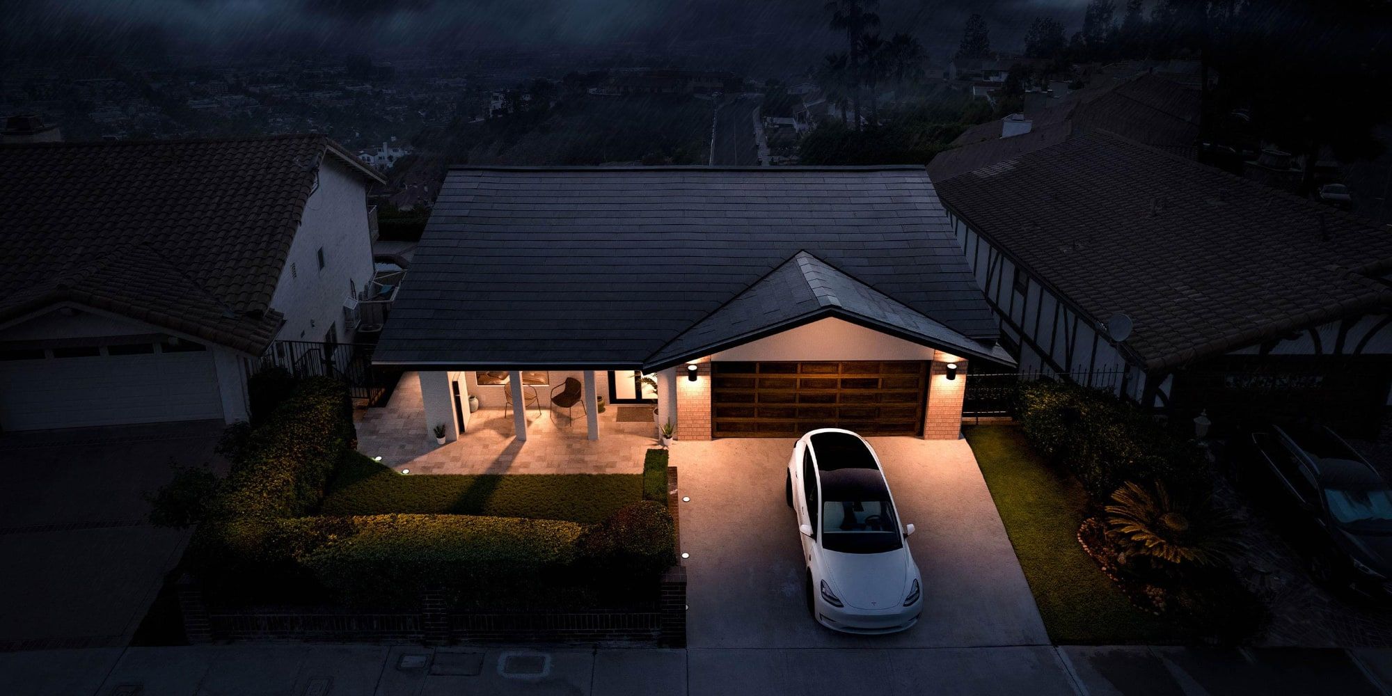 Tesla Solar Roof Electricity During Power Outage Brownout