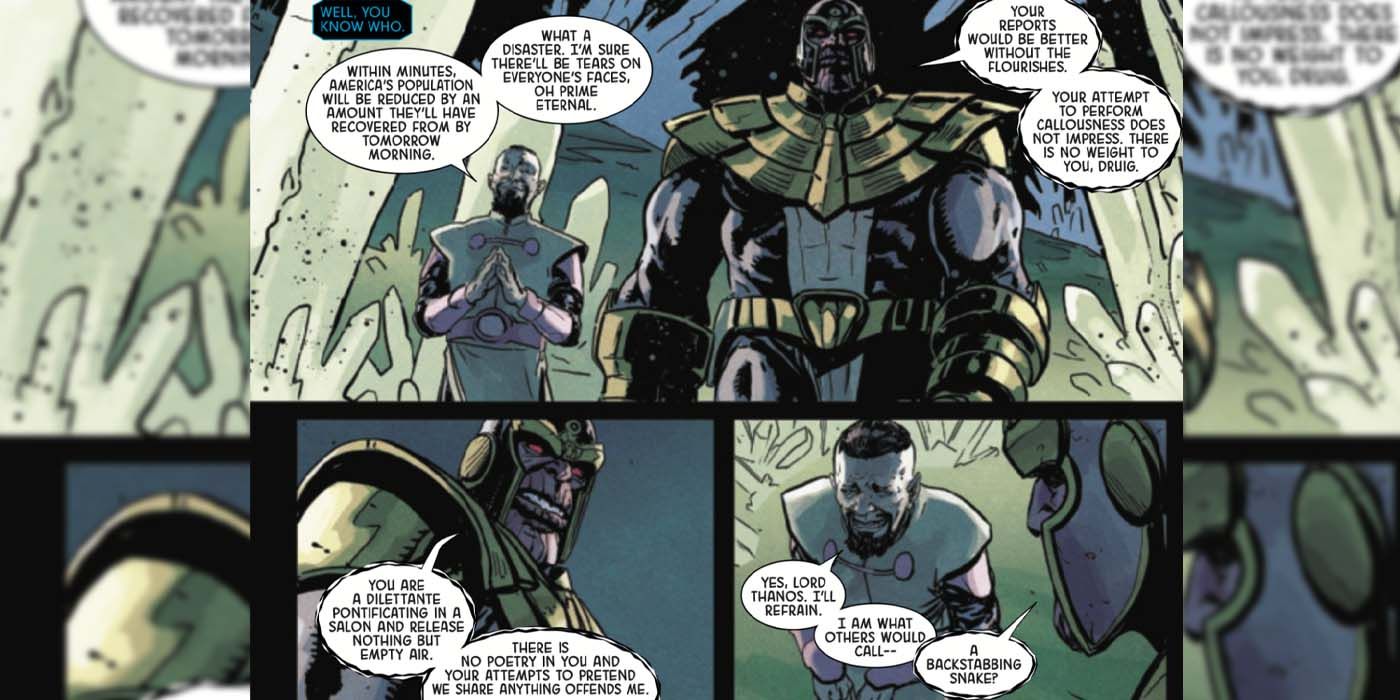 Thanos Insult Marvel Comics