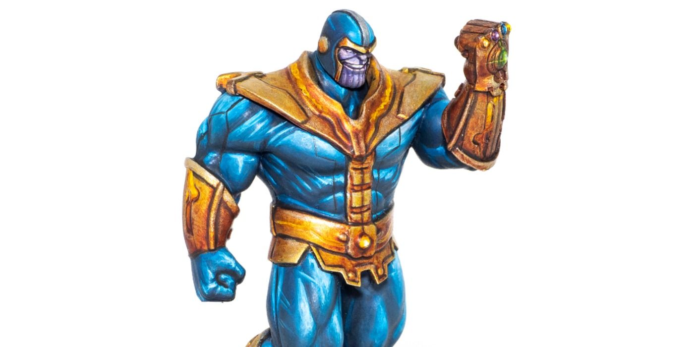 Thanos's figure in Marvel Crisis Protocol