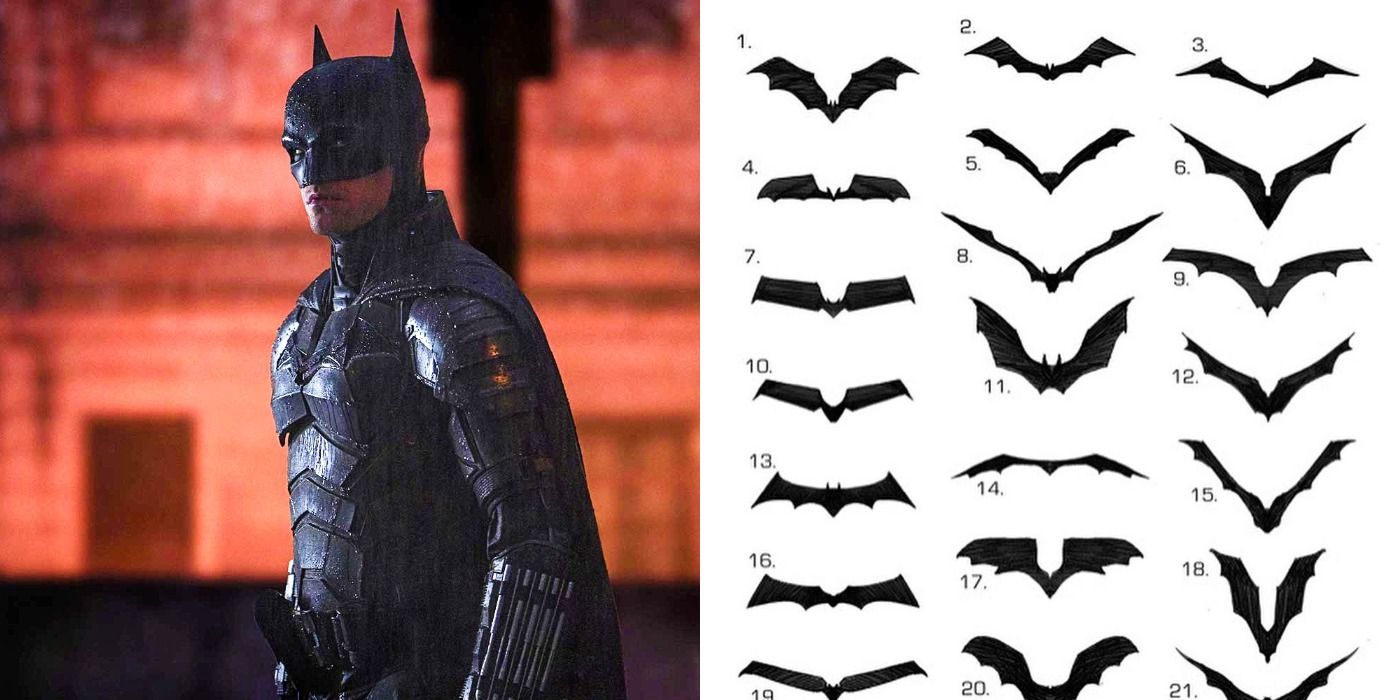 The Batman Costume Designer Reveals 20+ Alternate Scrapped Bat Symbols