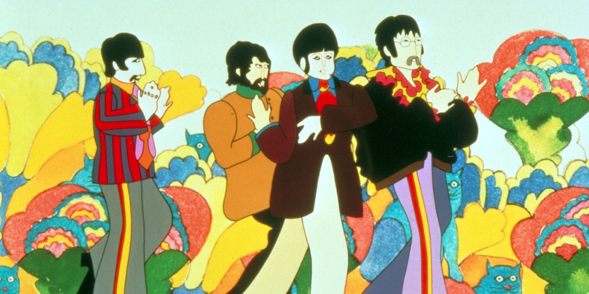 A still from the 1968 animated movie Yellow Submarine.