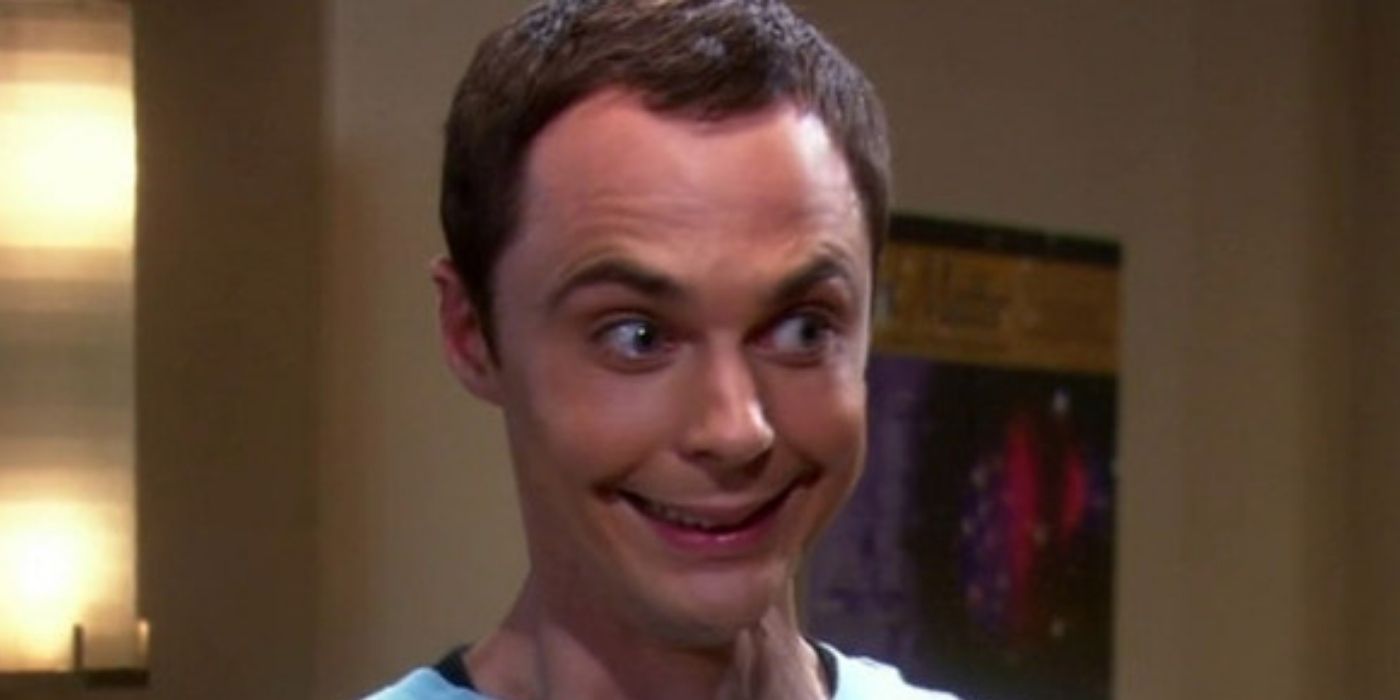 Sheldon's creepy smile in TBBT.