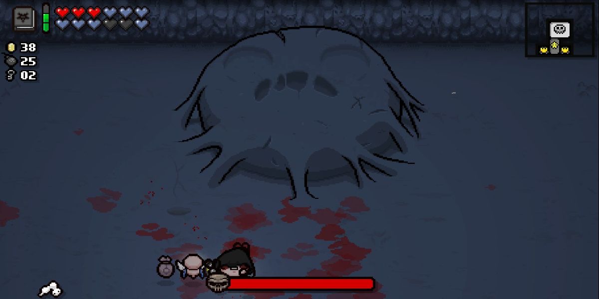 Gameplay from the video game The Binding of Isaac Afterbirth.