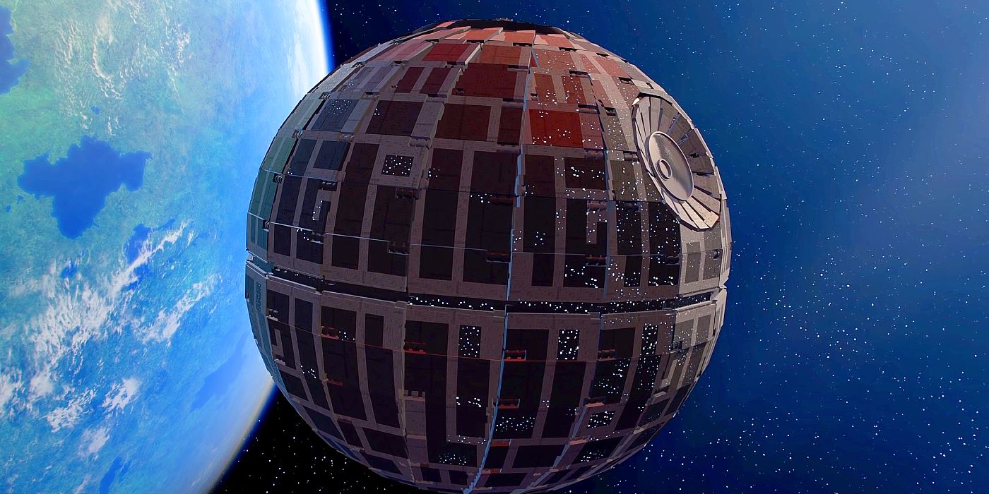 The Death Star in Star Wars_Episode IV_A New Hope.
