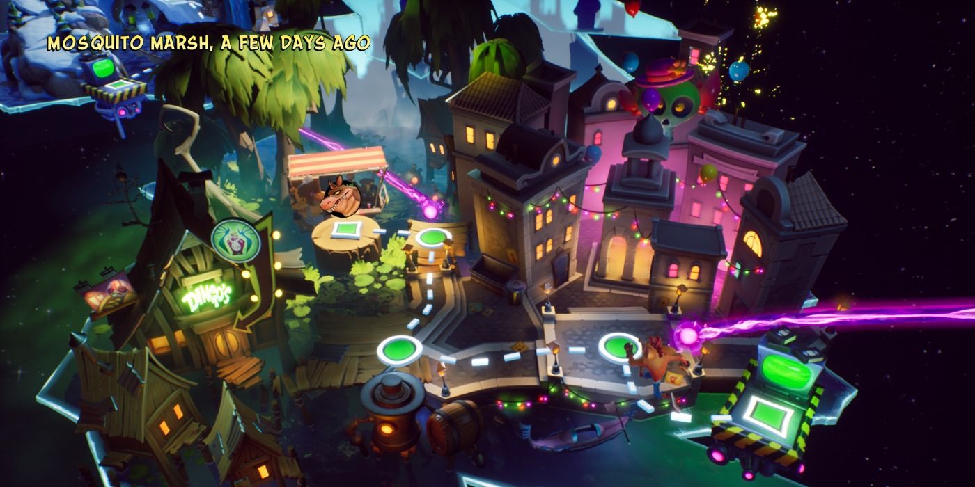 The Dimension map in Crash Bandicoot 4 It&rsquo;s About Time